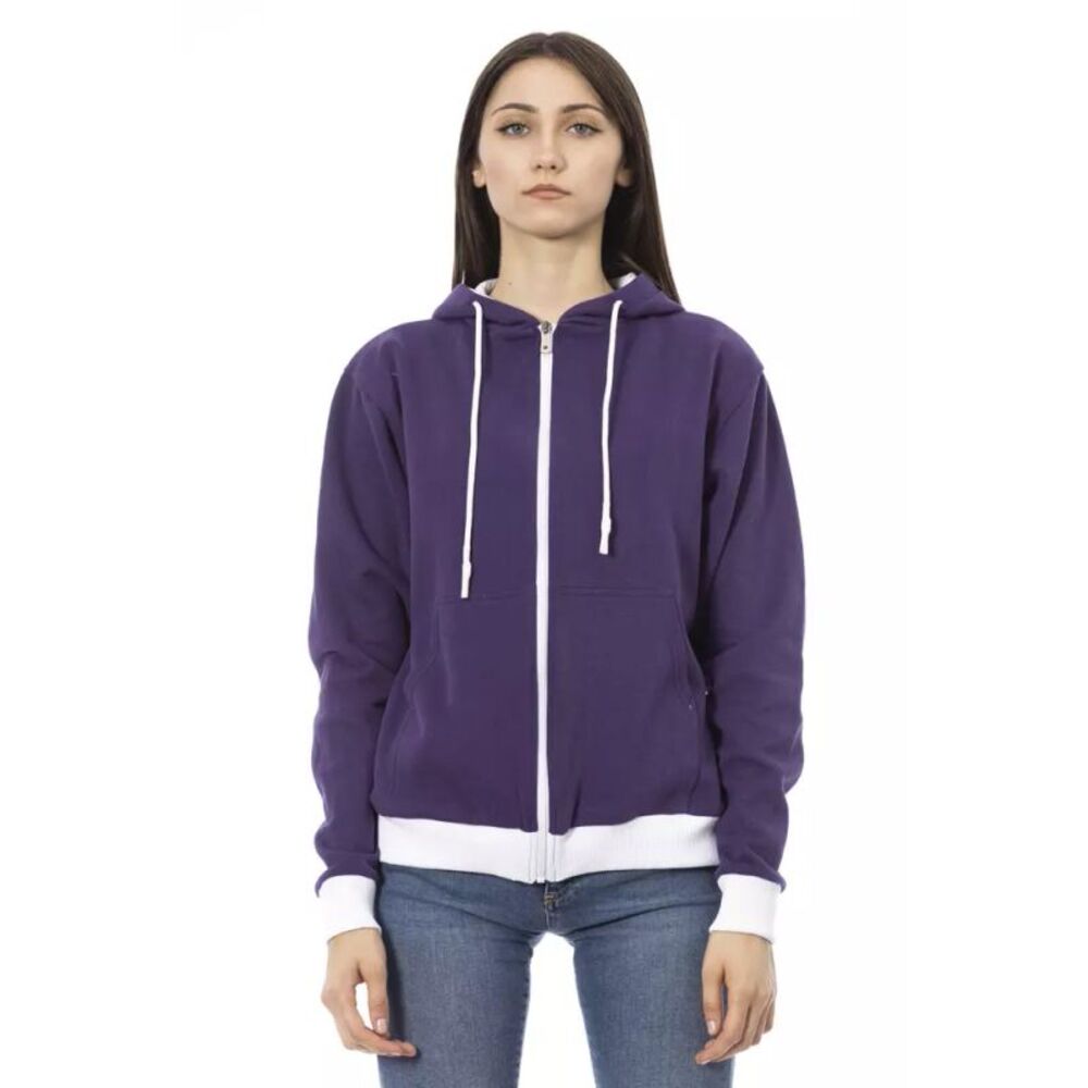 Baldinini Trend Purple Cotton Women Women's Sweater
